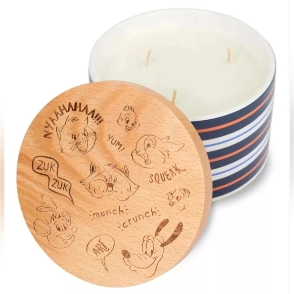 Disney Parks Critters 3 Wick Citronella Scented Soy Wax Candle with Lid - New